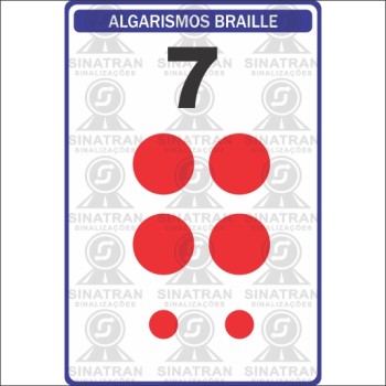 Algarismos Braille 7